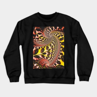 Crux. Colorful Abstract Art. Fractal Design Crewneck Sweatshirt